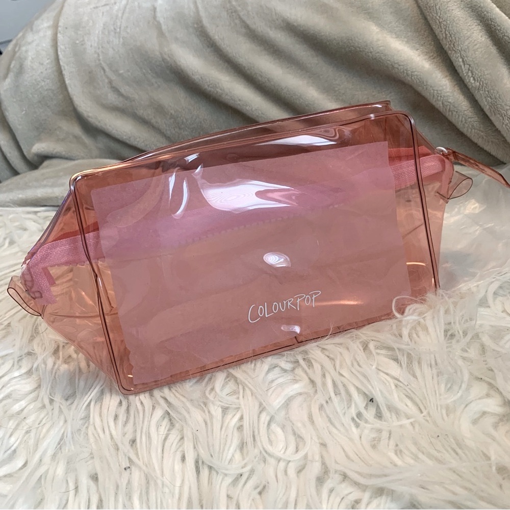 💖NWT💖 Pink, Colourpop brand makeup bag.